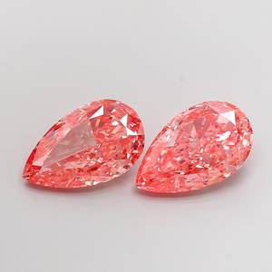 Diamante Cultivado en Laboratorio, Color Rosa Intenso, Corte Pera, 5.03 ct, VS1 - Product Image 1