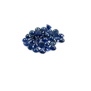 Zafiro Azul Natural, Gema Suelta Sin Tratar, 5mm y 6mm, Corte Brillante y Ovalado, Calibrado, Redondeado, de Ópalo y Aguamarina - Product Image 3