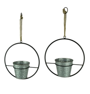 Élevez votre jardin avec des jardinières en métal galvanisé faites à la main, parfaites pour la décoration intérieure et disponibles au prix de gros. - Product Image 2
