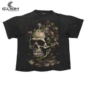 T-shirt personnalisé sérigraphie vierge DTF DTG impression bouffante en détresse chenille appliques broderie Street Wear t-shirt décontracté pour hommes - Product Image 3