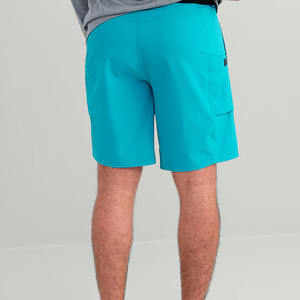 Latest Model Screen Printed Elastic Waist Casual Beach Shorts Custom Logo 100% Polyester Breathable Low MOQ Anti-Bacterial - Product Image 2