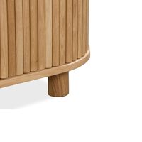 Table de chevet Aklosia moderne en teck massif avec 2 tiroirs de rangement pour chambre et appartement