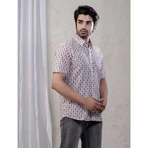 Chemise décontractée pour homme en coton imprimé à manches courtes, 100 % popeline respirante, taille XL - Fourniture ODM - Product Image 4