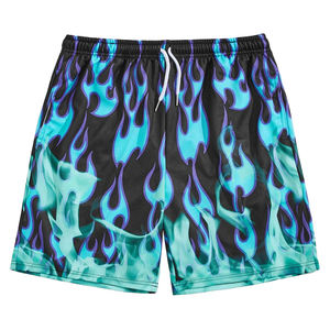 Short de basket-ball pour homme Short de sport décontracté avec logo personnalisé Fermeture élastique à la taille Imprimé numérique Short pour homme à motif uni - Product Image 1