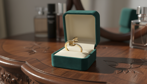 แหวนหรูหราสำหรับผู้หญิง ประดับเพชรแท้ 14K ทองคำแท้ น้ำหนัก 0.25 กะรัต ต่อเม็ด รวม 20 เม็ด - Product Image 5