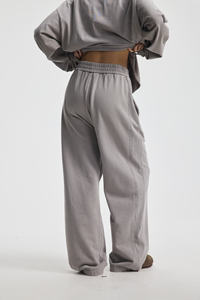 Pantalon de survêtement personnalisé écologique Pantalon de jogging à jambes larges et lourdes Pantalon baggy en coton Streetwear imprimé numérique unisexe OEM - Product Image 5