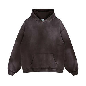 Vêtements Vêtements Automne Hiver Soleil Délavé Sweat à capuche personnalisé Street-wear Heavyweight 500 Gsm Pull à capuche Hommes Prix pas cher - Product Image 4