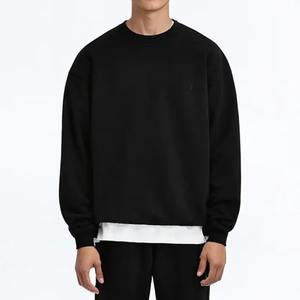 Sweats de haute qualité pour hommes 420 Gsm fabricants surdimensionnés poids lourd unisexe blanc col rond pulls tricotés - Product Image 5