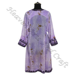 Robe brodée Vintage en coton à manches longues, vêtements pour femmes, Kuchi en soie, robe Balochi de soutien Tribal, BDR082 - Product Image 4
