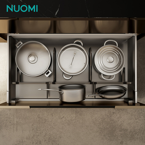 NUOMI HORUS Soluzione di Stoccaggio per Mobili da <span class=keywords><strong>Cucina</strong></span>, <span class=keywords><strong>Organizzatore</strong></span> per <span class=keywords><strong>Cassetti</strong></span> per <span class=keywords><strong>Pentole</strong></span> e Padelle, Divisorio Regolabile, Cestello Estraibile per Utensili da <span class=keywords><strong>Cucina</strong></span> - Product Image 2