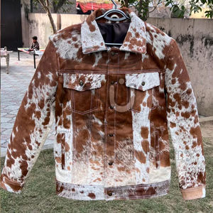 Veste en cuir de vache à poils d'hiver sur mesure |   Cuir véritable en fourrure |   Coupe-vent et chauffant |   Fournisseur en gros - Product Image 4