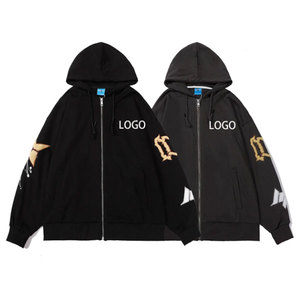 Sweat à capuche unisexe personnalisé brodé avec cordon de serrage, imprimé, en polaire XL, poche kangourou avant, respirant, haute qualité, coupe ample, pour la gym - Product Image 1