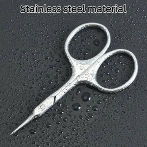 Ciseaux de manucure pédicure incurvés en acier inoxydable de haute qualité personnalisés avec lame droite pour le soin des ongles des cuticules - Product Image 3