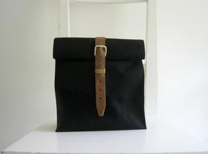 Premium Eco-Friendly Portable Leather Canvas Insulated Lunch <b>Bag</b> Reusable Food <b>Tote</b> for Work and <b>School</b> LCLB-0073 - Product Image 5