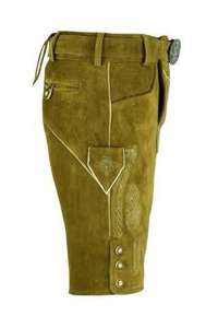 Shemax Trachten <b>Shorts</b> <b>Mens</b> Lederhosen Shaded Grey OEM Custom New Bavarian Oktoberfest Lederhosen - Product Image 2