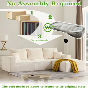 Sofa xốp nén Bắc Âu sang trọng lười biếng phòng khách sofa nén chân không đóng gói sofa - Product Image 6