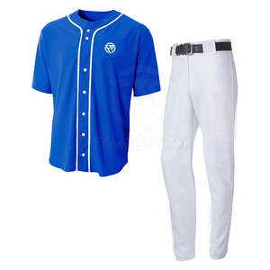 Uniforme de béisbol suave y elástico para el día del juego Traje de béisbol clásico cómodo con Conjunto de jersey y pantalones - Product Image 1