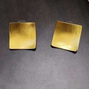 Trendy Brass Gold Plated Stud and Hoop <b>Earrings</b> with <b>Opal</b> Pearl Diamond - Product Image 2