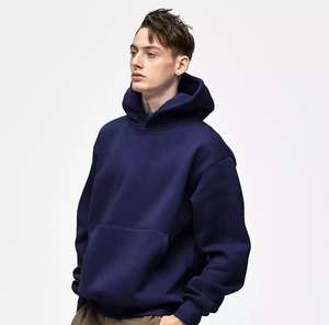Vente en gros de sweats à capuche surdimensionnés de couleur unie pour hommes de haute qualité sweats à capuche personnalisés de haute qualité en coton pour hommes - Product Image 6