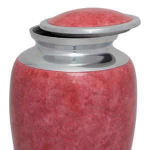 โกศใส่เถ้ากระดูกสำหรับผู้ใหญ่ทำจากหินอ่อนสีชมพูสำหรับใส่เถ้ากระดูกคอสีเงินเคลือบสำหรับตกแต่ง - Product Image 3