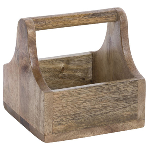 Caddy de almacenamiento de madera Natural 100% de diseño Vintage de alta calidad, organizador para interiores y exteriores, herramientas de café, compra directa, exportador indio - Product Image 2