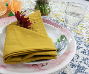 100% servilletas de tela de lino en óxido, servilletas de fiesta de boda de Navidad suavizadas hechas a mano para cocina servilletas de lino suave - Product Image 1