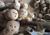 Pot Tanaman dari Kulit Kelapa Alami - Ramah Lingkungan untuk Penggunaan di Rumah, Buatan Vietnam