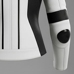 Top tendance Design Vêtements pour femmes Vestes en cuir de moto Fermeture à glissière Vestes en cuir de moto - Product Image 4