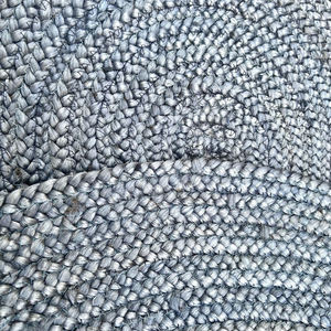 Tapis en jute fait main au design moderne, tapis en fibres naturelles pour les intérieurs contemporains - Product Image 3