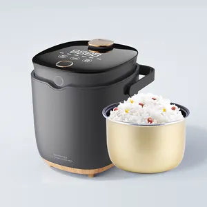 Mini cuiseur à riz en céramique Anti-déversement, appareil de cuisson de luxe, portable et intelligent, 2L, à faible teneur en sucre, nouveauté 2023