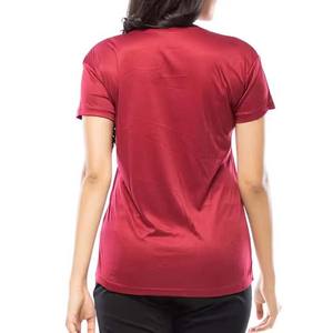 T-shirts d'été pour femmes de haute qualité conception personnalisée couleur unie respirant à manches courtes vêtements écologiques nouveauté bas - Product Image 2