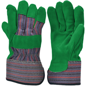 Guantes DE SEGURIDAD Canadian Rigger de grado superior de cuero de vaca de alta resistencia con protección de manos industrial en la espalda de algodón - Product Image 5