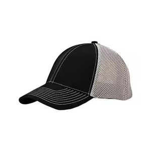 Casquette de camionneur décontractée en toile 100 % coton vierge pour l'extérieur, avec logo brodé personnalisé et patch en cuir, vente en gros - Product Image 5