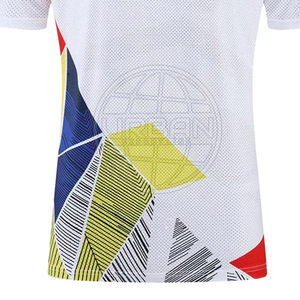 Uniformes de tennis personnalisables imprimés en polyester 100% écologique, respirants, à séchage rapide, à manches courtes, avec logo couleur personnalisé pour l'équipe - Product Image 5