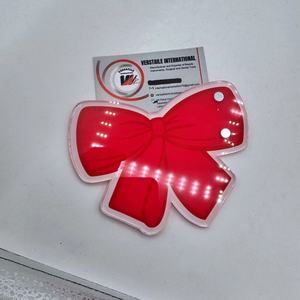 Custom Red Bow Flower/Diamond Square <b>Magnetic</b> Acrylic Lash <b>Tile</b> Eyelash Extension Eco-Friendly for Artist Salons - Product Image 3