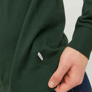 USA taille demande personnalisée meilleure qualité tissu et impression Logo col rond vert à manches longues t-shirts à manches longues - Product Image 5