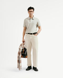 เสื้อเชิ้ตแขนสั้นพิมพ์ลายถักของผู้ชายคุณภาพสูงสวมใส่สบายระบายอากาศได้ดีจากเวียดนาม - Product Image 3