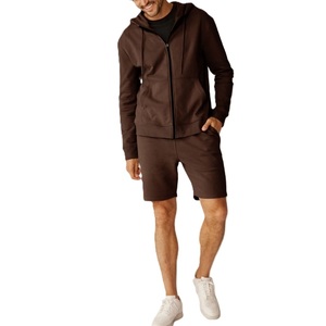 Sweat-shirt à capuche zippé intégral 100 % coton uni pour homme, écologique, 240 g, fabriqué au Bangladesh, décontracté, grande taille, pour l'hiver, respirant et anti-humidité - Product Image 6