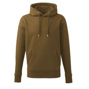 Customizable BD Winter Fashion Men's Oversized Cotton Pullover Hoodie Solid Pattern Knitted Anti-Shrink OEM <b>Blank</b> Plain Printed - Product Image 6