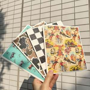 カスタム/卸売 ウッドパルプコットンディッシュクロス 西洋風 再利用可能 キッチンディッシュクロス カウンター、食器、家庭用クリーニングタオル - Product Image 5