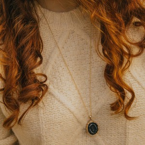 Colliers en pierre d'agate naturelle plaqués or de luxe exquis de haute qualité, écologiques, faits à la main, personnalisables pour un cadeau de fête - Product Image 3