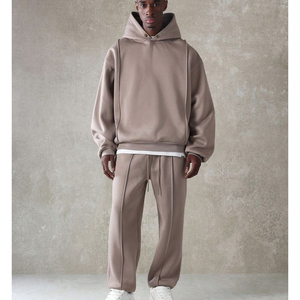 Tenues de sweat-shirt de style urbain 2 pièces pour hommes, sweat-shirt à capuche et survêtements de jogging - Product Image 3