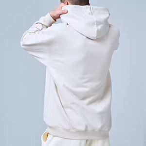2025 nouveau dernier Style couleur unie sweats à capuche personnalisés respirant 100% coton prix de gros pull sur sweats à capuche pour unisexe - Product Image 6