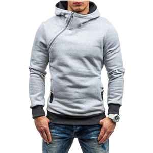 Premium hommes 100% coton blanded sweats à capuche en relief bouffée élever Style décontracté surdimensionné basique à capuche longue longueur 500 grammes lavé - Product Image 5