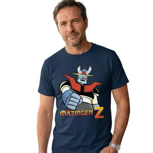 Camiseta de Hombre Mazinger Z Robot, 100% Algodón Jersey, Diseño Sólido, Peso Pesado 300gsm, Camisetas Estampadas - Product Image 2