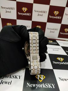 Alta calidad 41MM Hip Hop Iced Out VVS Clarity Full White Moissanite Diamond Studded Reloj de movimiento automático para pareja unisex - Product Image 5