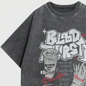 เสื้อยืดพิมพ์ลาย DTG DTF สำหรับผู้ชายเสื้อผ้าแนวสตรีทเสื้อแขนสั้นผ้าฝ้ายดีไซน์กราฟิกไม่เหมือนใครสำหรับฤดูร้อน - Product Image 4