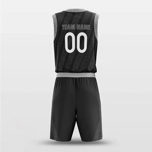 Vente en gros de maillots de basketball de haute qualité pour hommes, uniforme avec logo Oem personnalisé, imprimé de techniques unies, chemises de basketball de qualité - Product Image 3