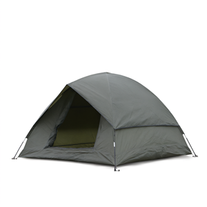 Tente de camping grise à double couche en Oxford 210D pour 2 personnes 215 x 215 x 130 cm avec poteaux en fibre de verre - Product Image 2