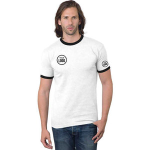 Soluciones de Ropa Personalizada 2024, Camiseta Ringer de Punto 100% Algodón con Opciones de Impresión de Logotipo para Escuelas, Equipos y Eventos - Product Image 6